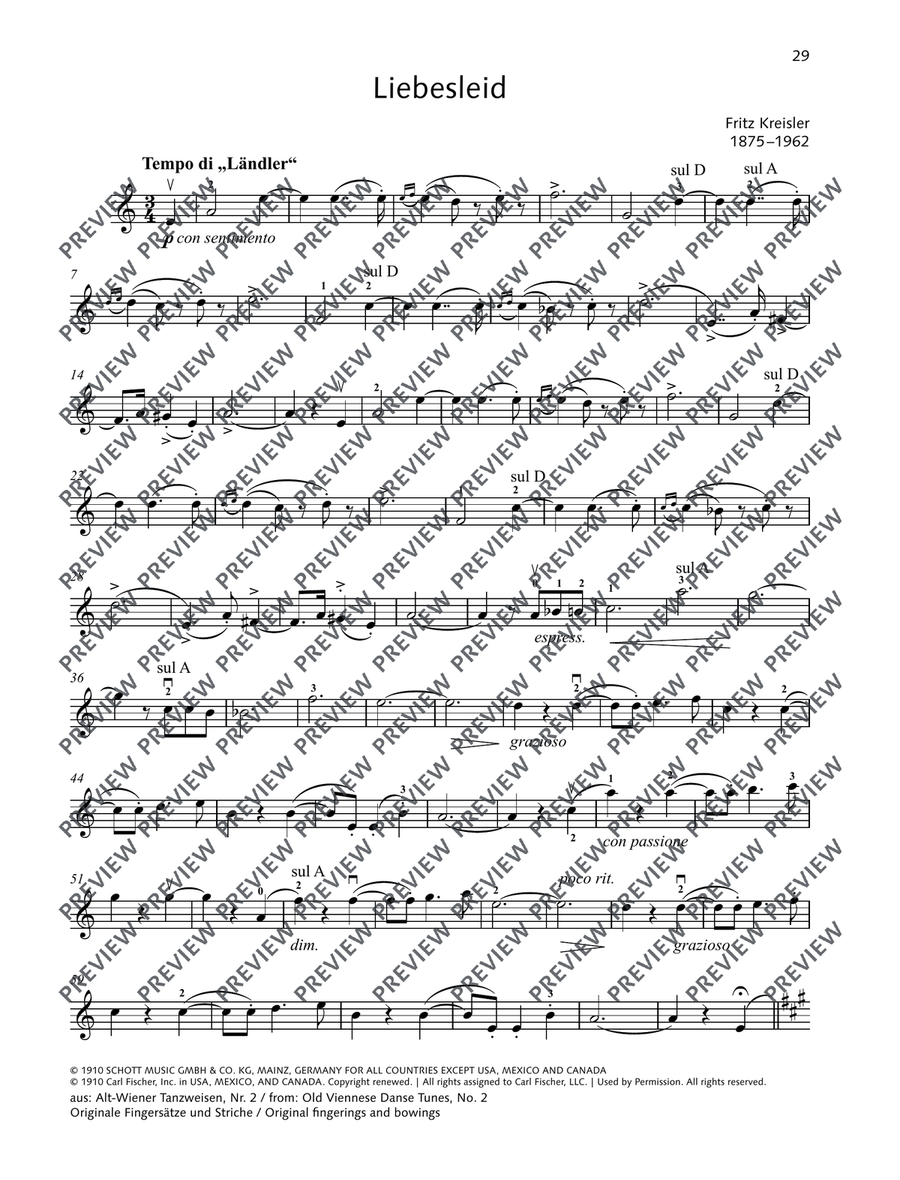 Liebesleid by Fritz Kreisler Violin Solo - Digital Sheet Music page 8