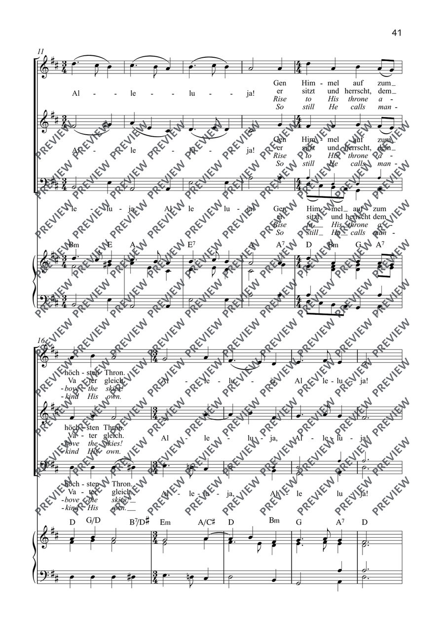 Heut ist gefahren Gottes Sohn by Traditional 3-Part - Digital Sheet Music page 3