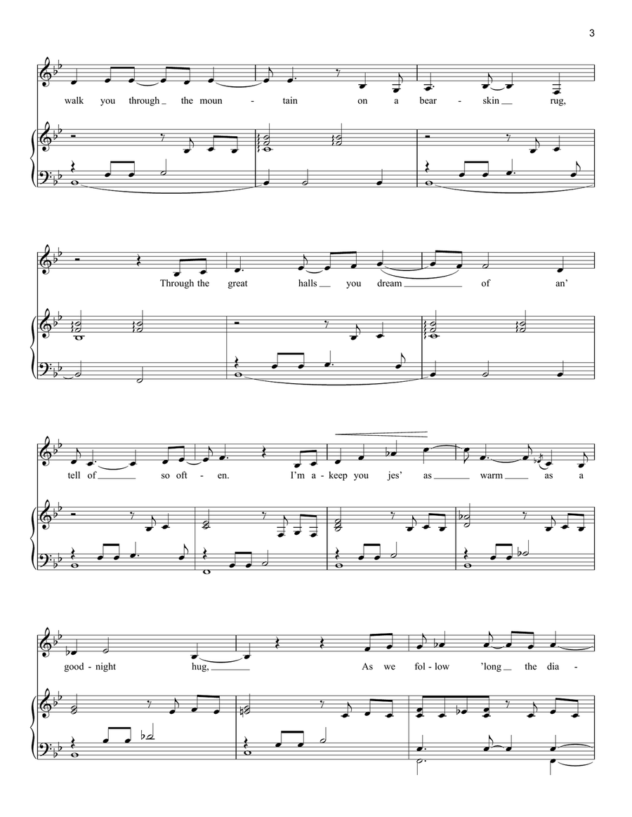 Through The Mountain (from Floyd Collins) Soprano Voice - Digital Sheet Music page 3