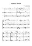Waltzing Matilda - String Trio in F With Lyric & Chords - Easy