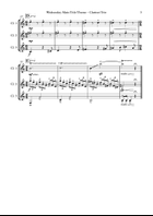 Wednesday Main Title Theme Woodwind Trio scores gallery preview page 3