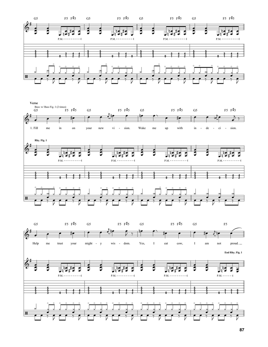 Mr. Moustache by Nirvana Electric Guitar - Digital Sheet Music page 2