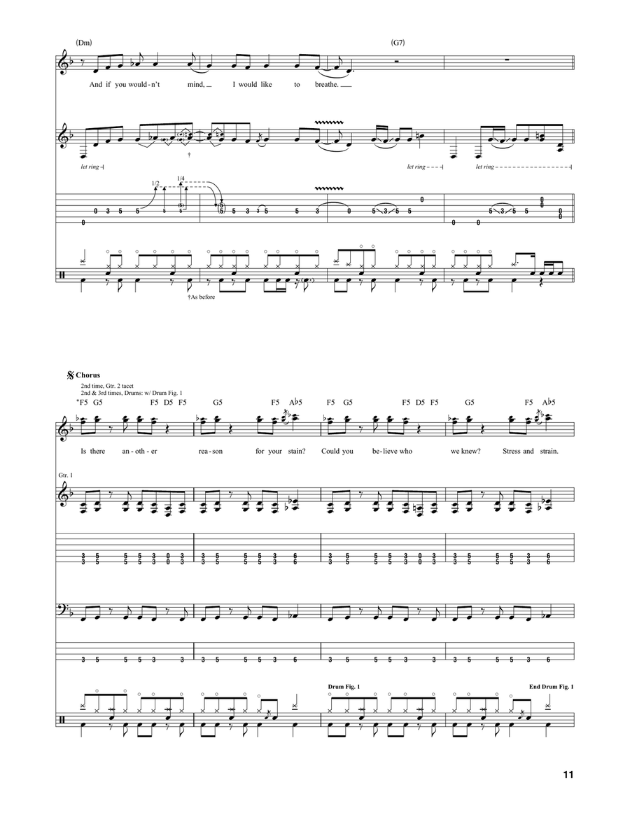 Blew by Nirvana Electric Guitar - Digital Sheet Music page 3