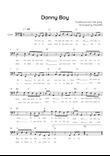 Danny Boy - Cello in G With Chords & Lyric Lead Sheet - Easy