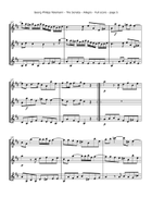 Telemann, G. - Trio Sonata, TWV 42:D12, Arranged for Three Violins String Trio scores gallery preview page 5
