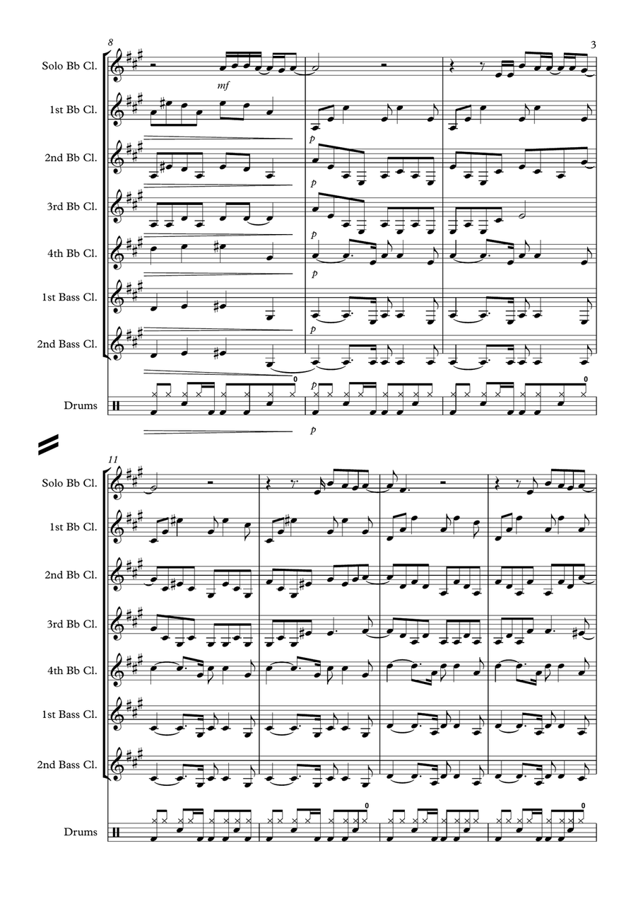 Creep by Radiohead Woodwind Ensemble - Digital Sheet Music page 3