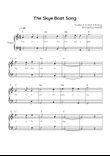 The Skye Boat Song - Piano in C With Chords & Lyric Lead Sheet - Easy