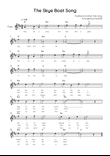 The Skye Boat Song - Flute in D With Chords & Lyric Lead Sheet - Easy