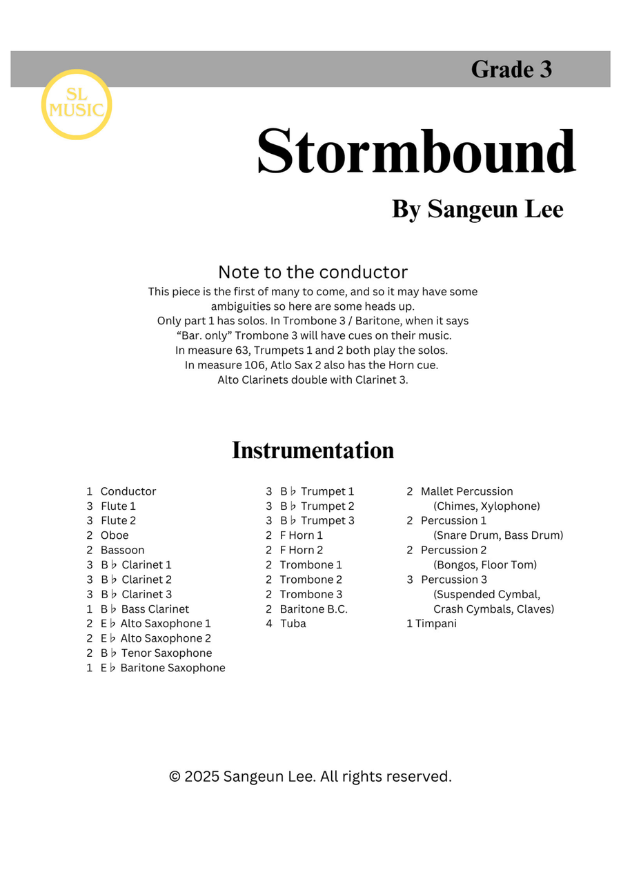 Stormbound Concert Band - Digital Sheet Music page 2