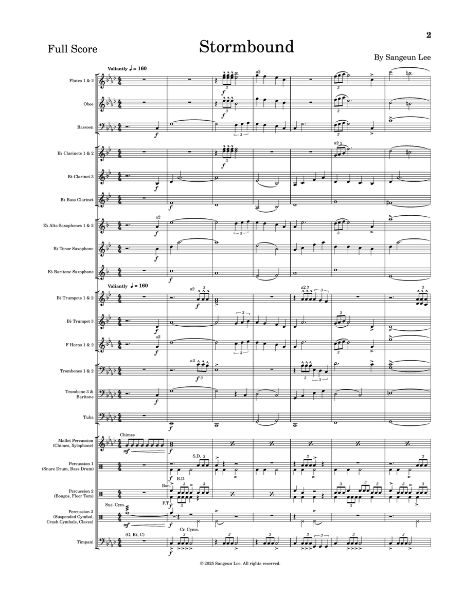 Stormbound Concert Band - Digital Sheet Music page 3