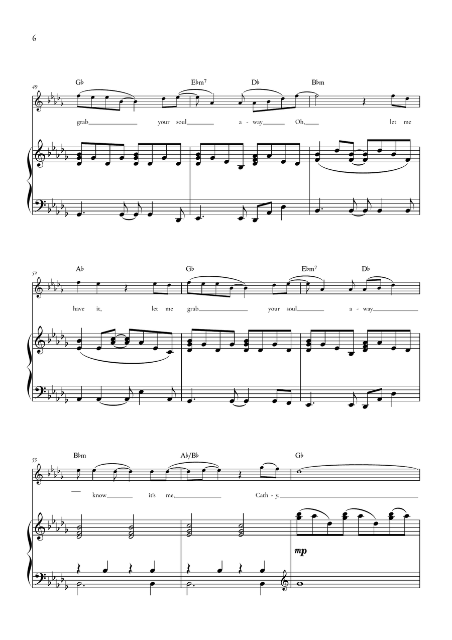 Wuthering Heights by Kate Bush Violin Solo - Digital Sheet Music page 6