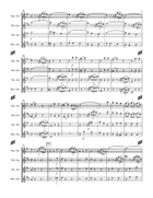 Mozart String Quartet No. 5 in F major, KV 158 (for Saxophone Quartet SATB) Woodwind Ensemble scores gallery preview page 4