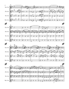 Mozart String Quartet No. 5 in F major, KV 158 (for Saxophone Quartet SATB) Woodwind Ensemble scores gallery preview page 5