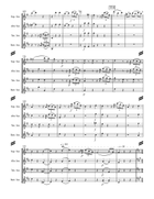 Mozart String Quartet No. 5 in F major, KV 158 (for Saxophone Quartet SATB) Woodwind Ensemble scores gallery preview page 6