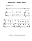 Blessed Are The Poor In Spirit (Vocal solo)