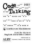 Code Talking for Flute and English Horn/Oboe d'amore