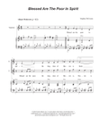 Blessed Are The Poor In Spirit (2-part choir - (Soprano and Tenor)