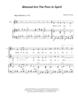 Blessed Are The Poor In Spirit (Duet for Soprano and Alto solo)