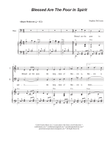 Blessed Are The Poor In Spirit (Duet for Tenor and Bass solo)