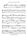 Sonata In F Minor, K. 462