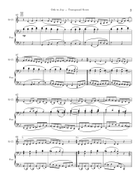 Ode to Joy (Bass Clarinet & Piano) Bass Clarinet scores gallery preview page 3