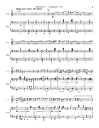 Ode to Joy (Bass Clarinet & Piano) Bass Clarinet scores gallery preview page 5
