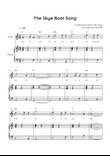 The Skye Boat Song - Violin & Piano in C With Chords & Lyric - Easy