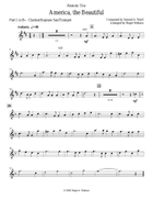 America, the Beautiful - Woodwind Trio Woodwind Quintet scores gallery preview page 6