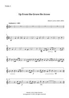 Up From the Grave He Arose – String Quartet and Piano (C major) Small Ensemble scores gallery preview page 4