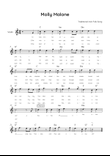 Molly Malone - Violin in C With Chords & Lyric - Easy
