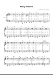 Molly Malone - Piano in C With Chords & Lyric - Easy
