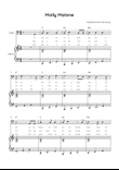 Molly Malone - Cello & Piano in C With Chords & Lyric - Easy