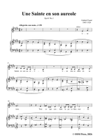 G. Fauré-Une Sainte en son aureole,in E Major Piano, Vocal scores gallery preview page 3