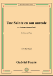 G. Fauré-Une Sainte en son aureole,in G flat Major