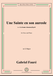 G. Fauré-Une Sainte en son aureole,in G Major