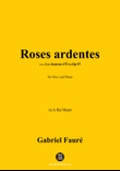 G. Fauré-Roses ardentes,in A flat Major