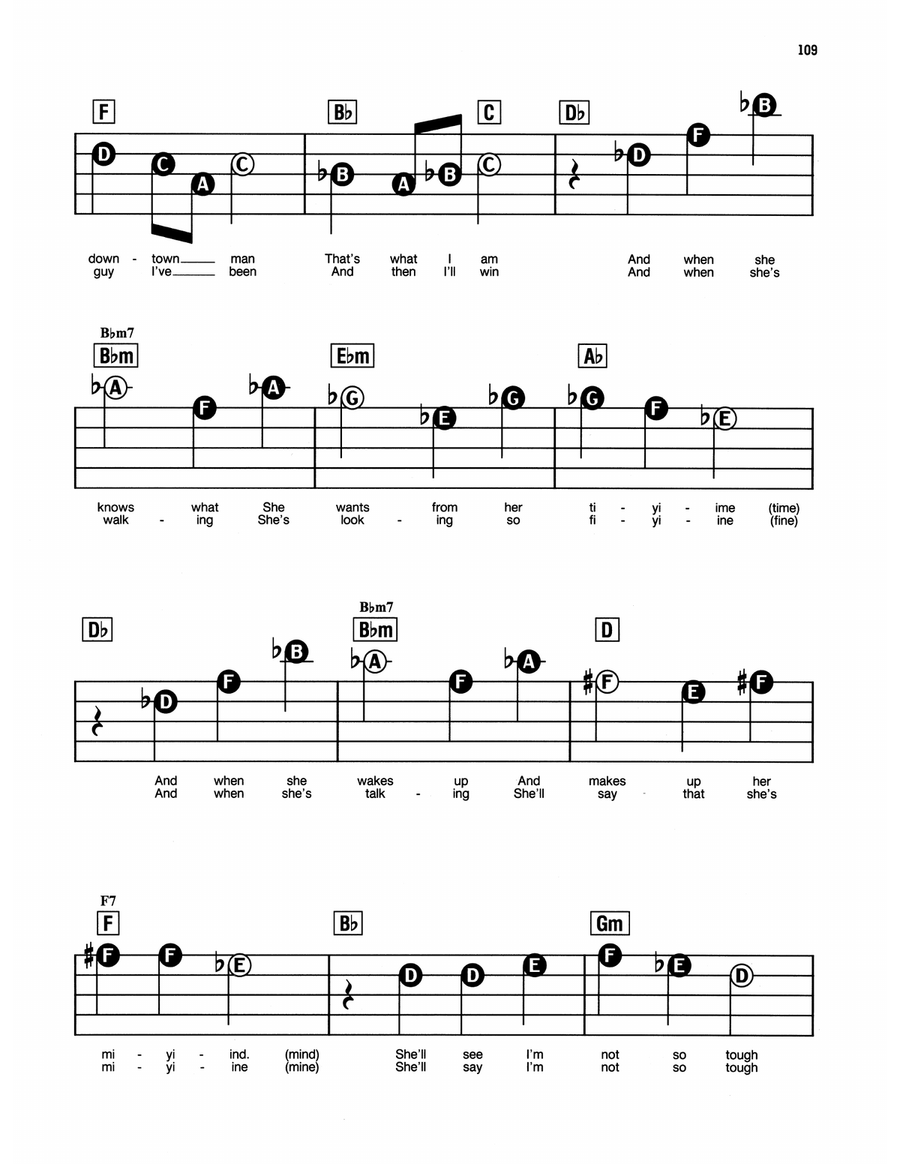 Uptown Girl by Billy Joel Electronic Keyboard - Digital Sheet Music page 3
