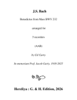 Benedictus from Mass BWV 232 (arrangement for 3 recorders (AAB))