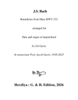 Benedictus from Mass BWV 232 (arrangement for flute and organ or harpsichord