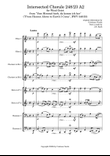 Intersected Chorale 248/23 A2 for Wind Octet