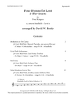 Four Hymns for Lent & Other Occasions, for Four Ringers, 1.5 octaves handbells