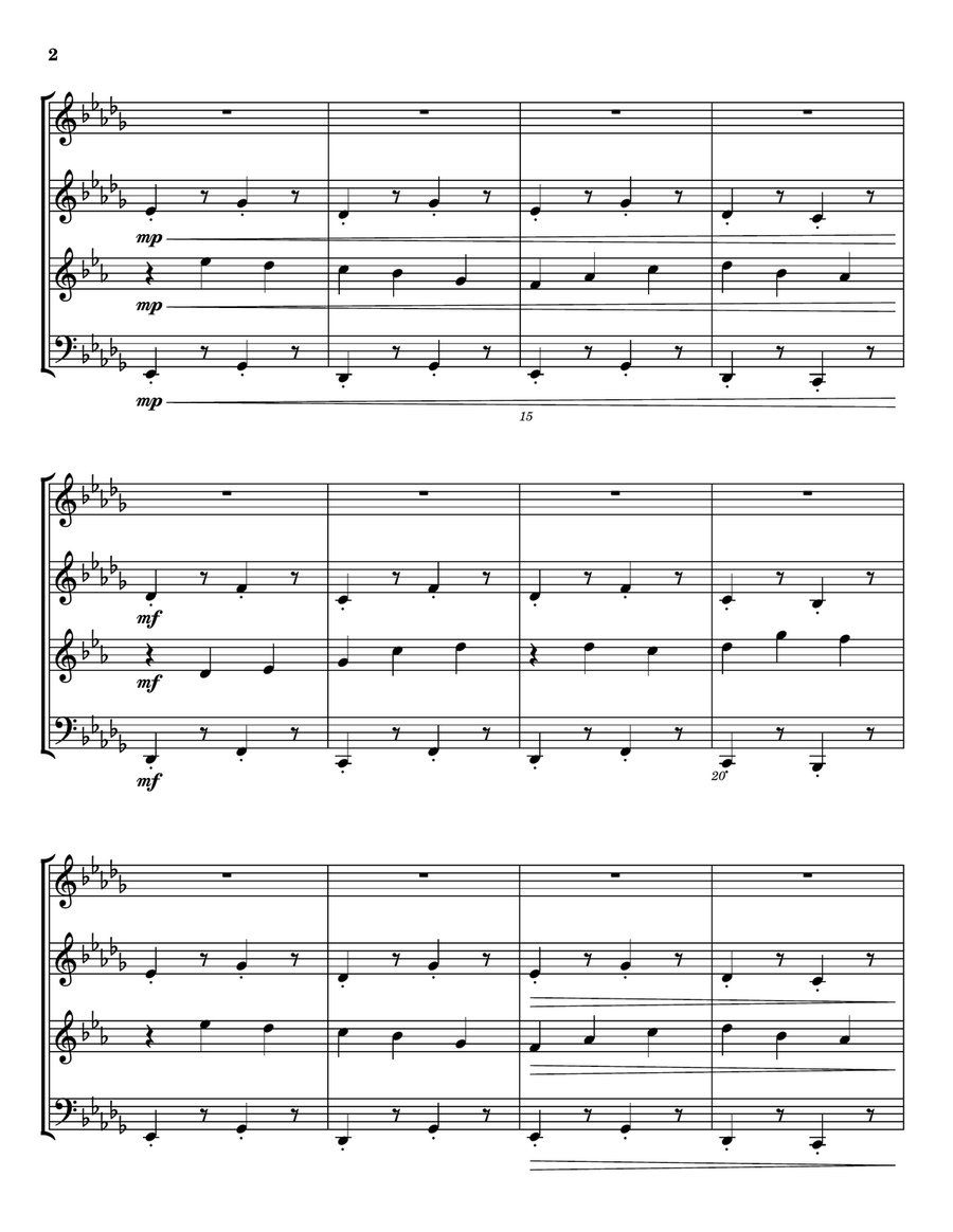 Fernweh Woodwind Quartet - Digital Sheet Music page 2