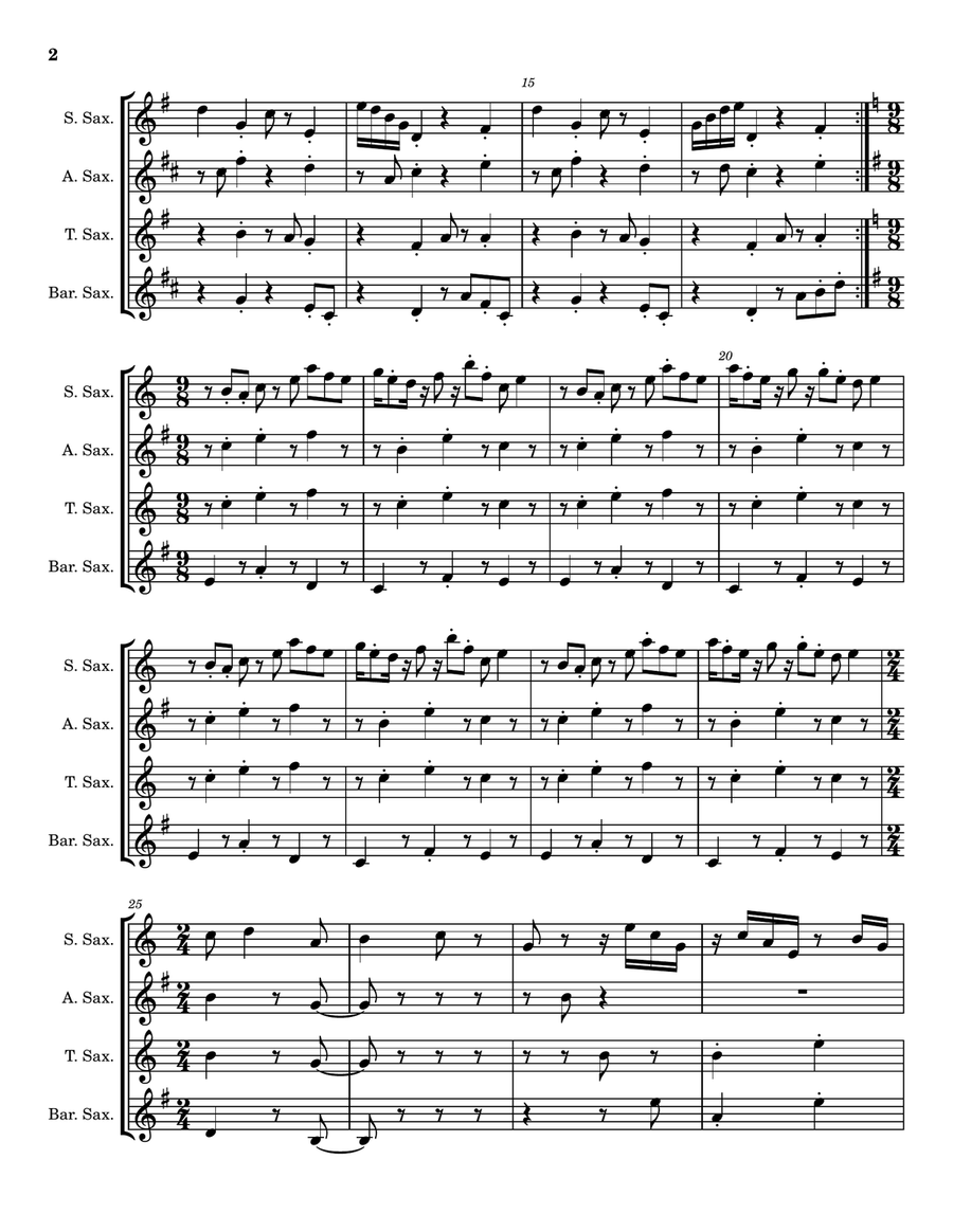 Good Steps Saxophone Quartet - Digital Sheet Music page 2