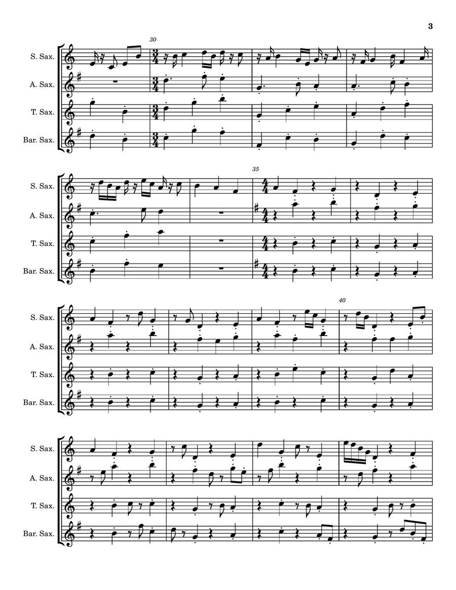 Good Steps Saxophone Quartet - Digital Sheet Music page 3