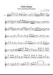 Intermezzo from Cavalleria Rusticana -Flute in F - Easy/Intermediate