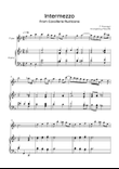 Intermezzo from Cavalleria Rusticana - Flute & Piano in F - Easy/Intermediate