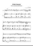 Intermezzo from Cavalleria Rusticana - Cello & Piano in F - Easy/Intermediate