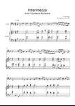Intermezzo from Cavalleria Rusticana - Cello & Piano in Bb - Easy/Intermediate