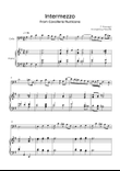 Intermezzo from Cavalleria Rusticana - Cello & Piano in G - Easy/Intermediate