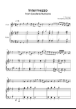 Intermezzo from Cavalleria Rusticana - Violin & Piano in Bb - Easy/Intermediate